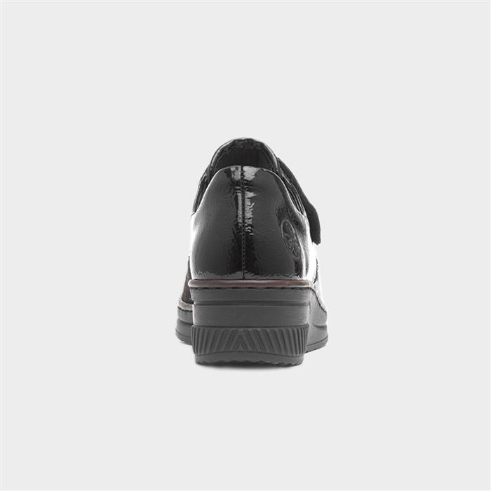 Antistress Womens Black Patent Leather Shoe