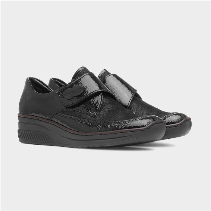 Antistress Womens Black Patent Leather Shoe