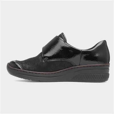 Antistress Womens Black Leather Shoe