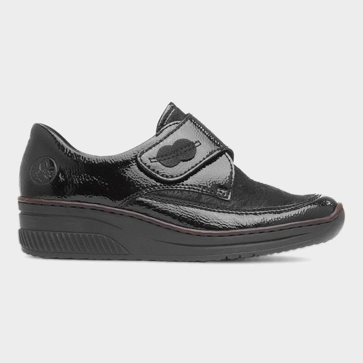 Antistress Womens Black Leather Shoe