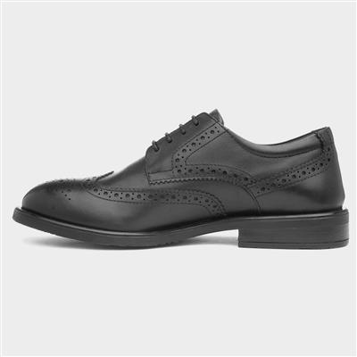 Charlotte Womens Black Leather Brogue