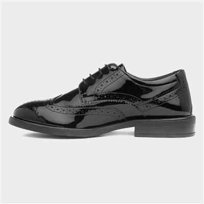 Charlotte Womens Black Patent Brogue