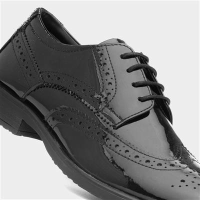 Charlotte Womens Black Patent Brogue