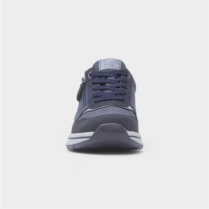 Sylvie Womens Navy Casual Lace Up Shoe