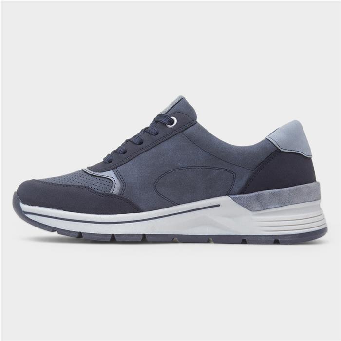 Sylvie Womens Navy Casual Lace Up Shoe