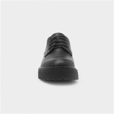 Manila Womens Black Lace Up Shoe