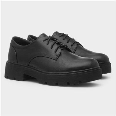 Manila Womens Black Lace Up Shoe