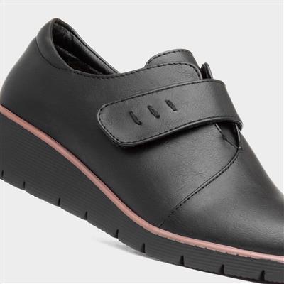 Yvette Womens Black Casual Shoe