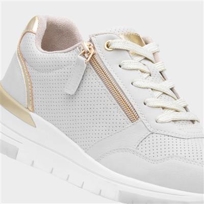 Spa Womens Beige Casual Trainer