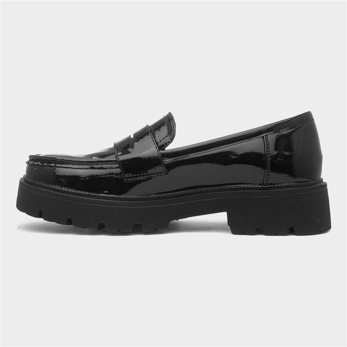 Jakarta Womens Black Patent Loafer