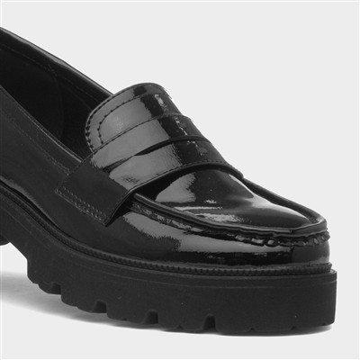 Jakarta Womens Black Patent Loafer