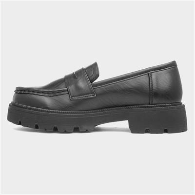 Jakarta Womens Black Chunky Loafer