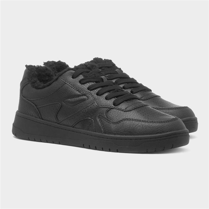 Dupree Womens Black Warm Lined Casual Shoe