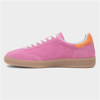 Womens Pink & Orange Suede Shoe