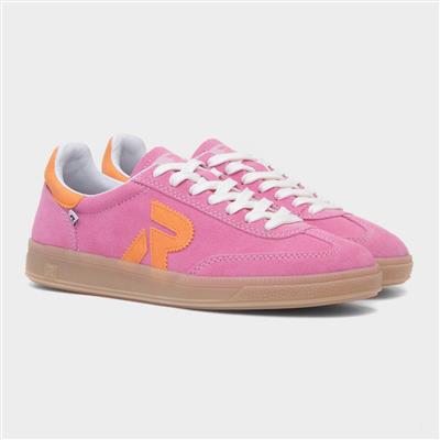 Womens Pink & Orange Suede Shoe