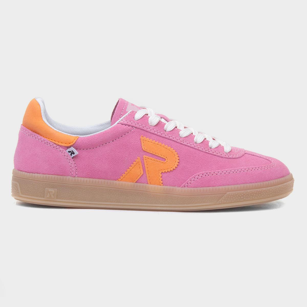 Womens Pink & Orange Suede Shoe