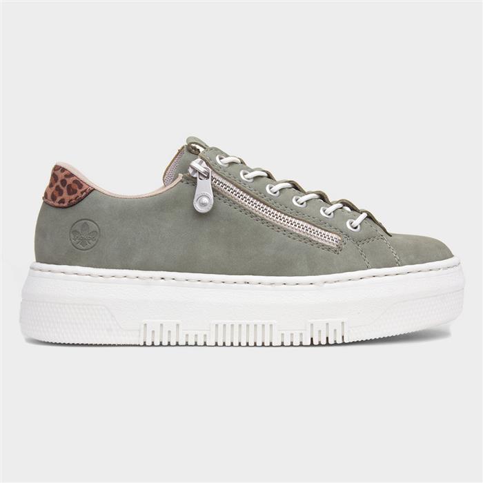 Dortmund Antistress Womens Green Zip Shoe