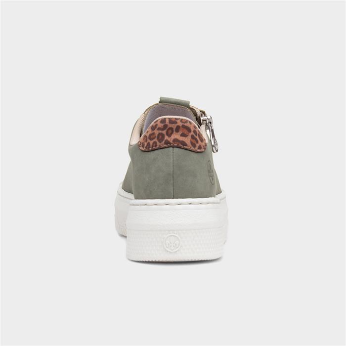 Dortmund Antistress Womens Green Zip Shoe