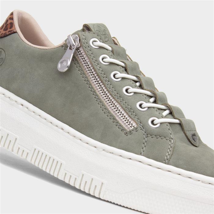 Dortmund Antistress Womens Green Zip Shoe