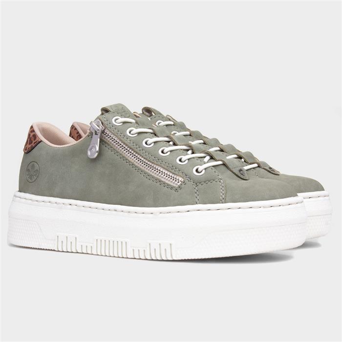 Dortmund Antistress Womens Green Zip Shoe