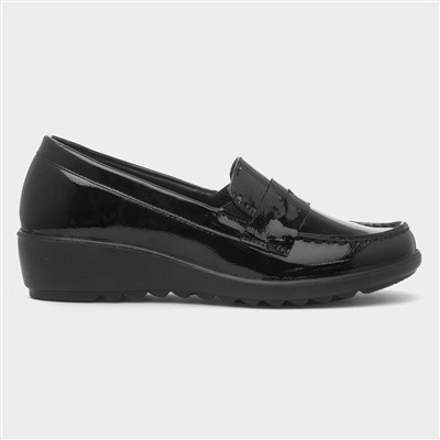 Fiona Womens Black Loafer