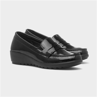 Fiona Womens Black Loafer