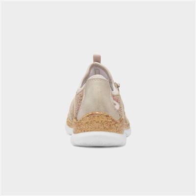 Antistress Womens Gold Casual Shoe