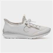 Rieker Antistress Womens White Slip On Shoe (Click For Details)