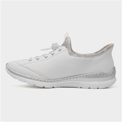 Antistress Womens White Slip On Shoe