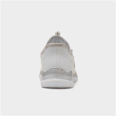 Antistress Womens White Slip On Shoe