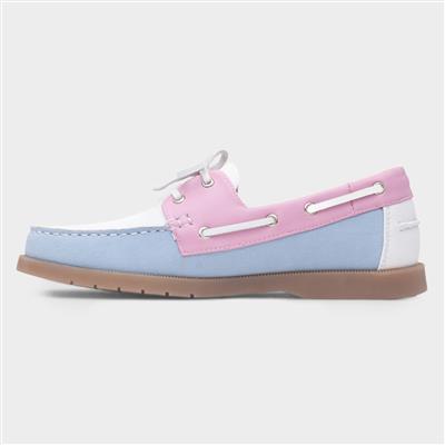 Shelly Womens Multi Pastel Boat Shoe
