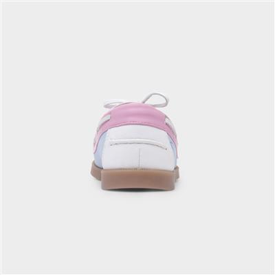 Shelly Womens Multi Pastel Boat Shoe