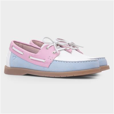 Shelly Womens Multi Pastel Boat Shoe