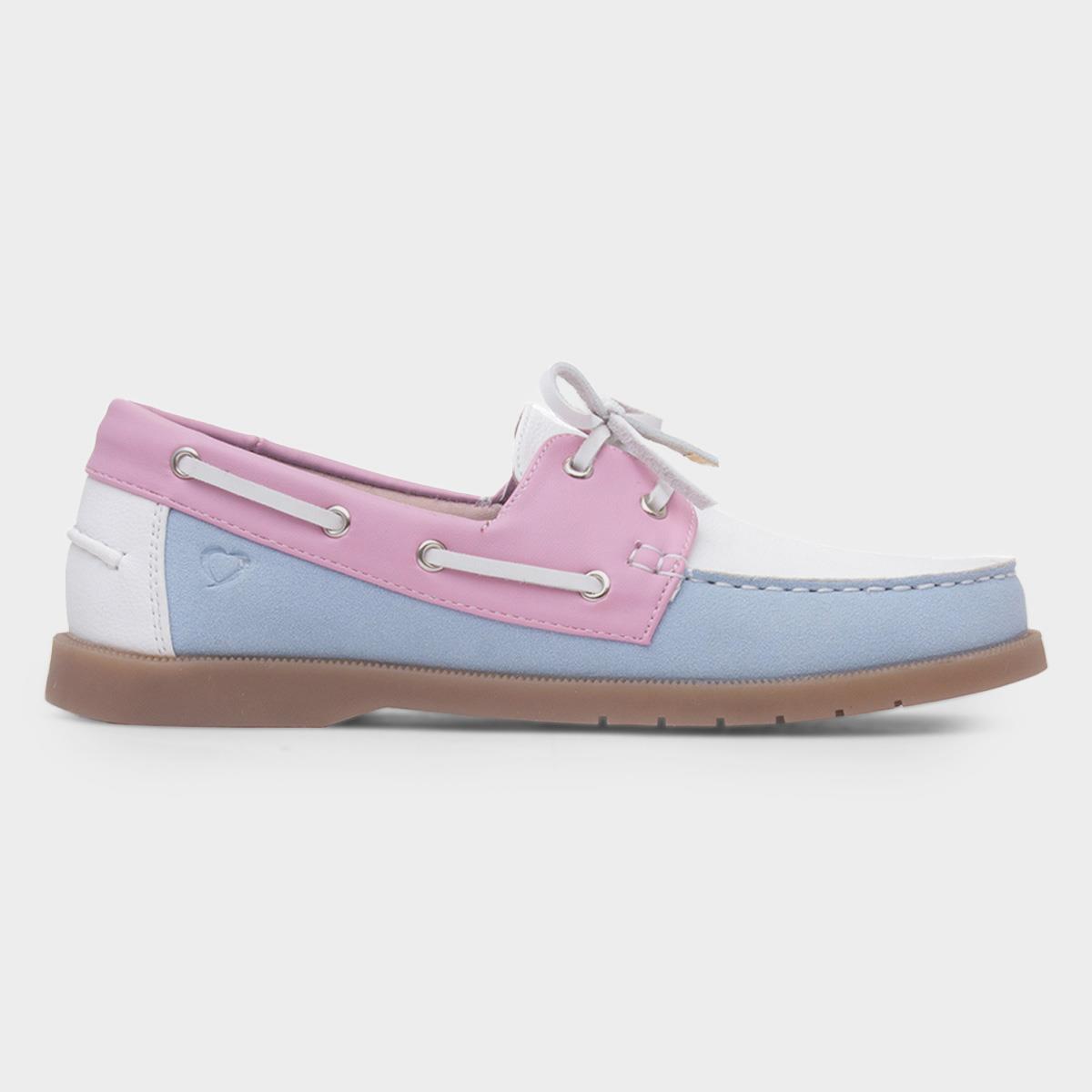 Shelly Womens Multi Pastel Boat Shoe
