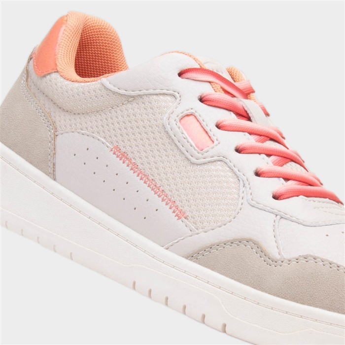 Davina Womens Beige Casual Lace Up Shoe