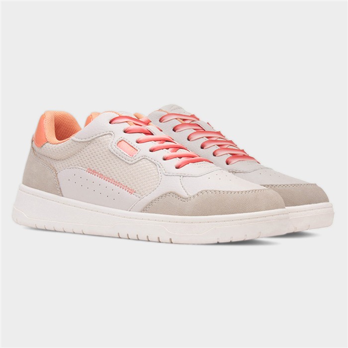 Davina Womens Beige Casual Lace Up Shoe