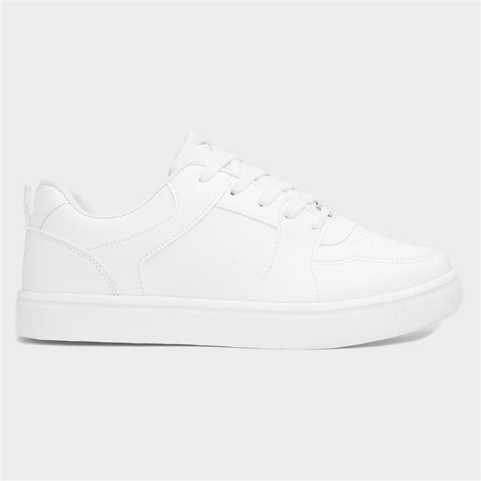 Gravitas Womens White Lace Up Trainer