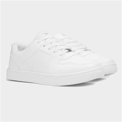 Gravitas Womens White Lace Up Trainer
