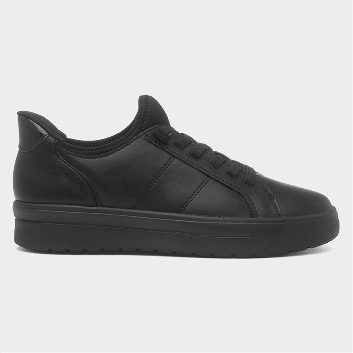 Soft Line Women's Black Heidi Slip On Wide Fit Shoe Size 41