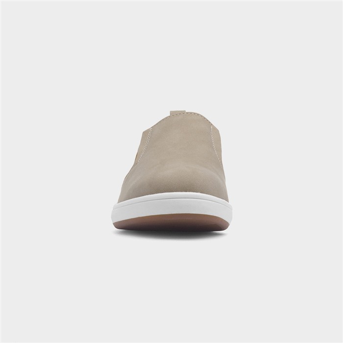 Toyah Womens Beige Slip On Flat Shoe
