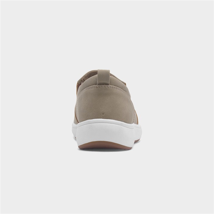 Toyah Womens Beige Slip On Flat Shoe