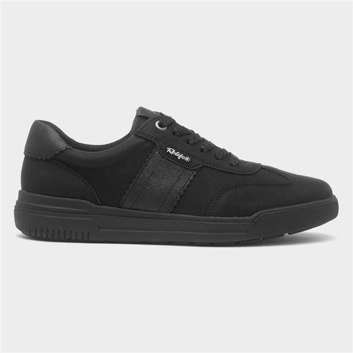 Adele Womens Black Lace Up Casual Shoe