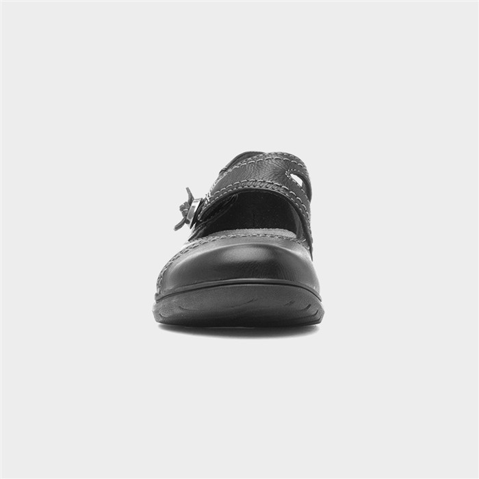 Carleigh Jane Womens Black Leather Shoe