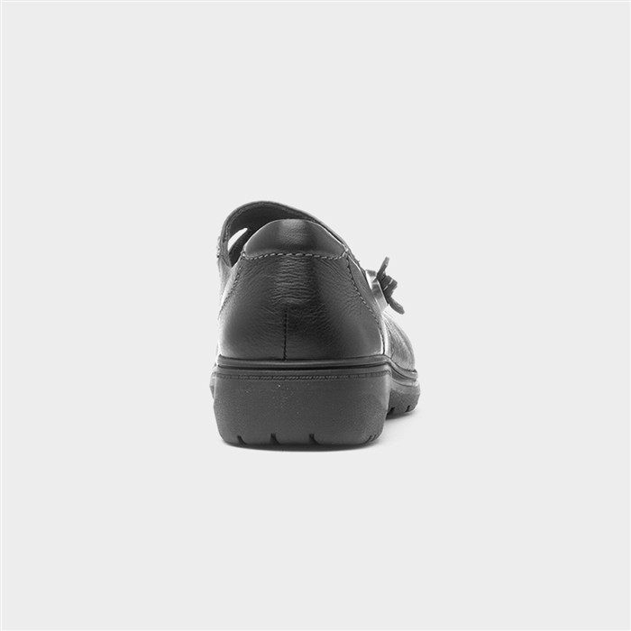 Carleigh Jane Womens Black Leather Shoe