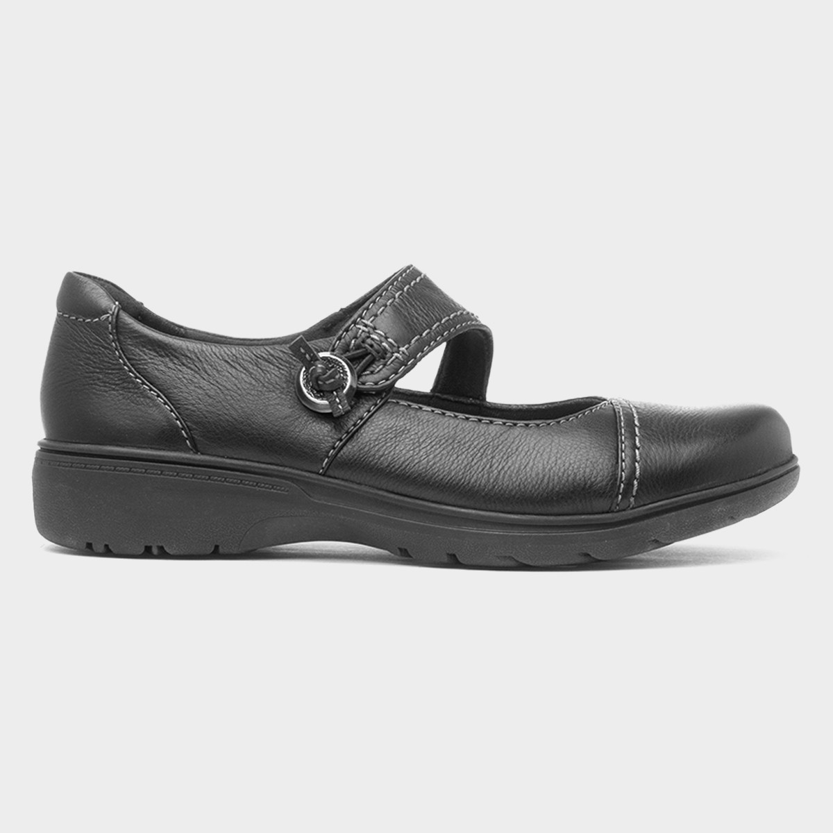 Carleigh Jane Womens Black Leather Shoe