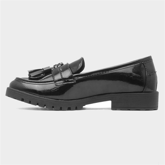 Rosie Womens Black Patent Loafer