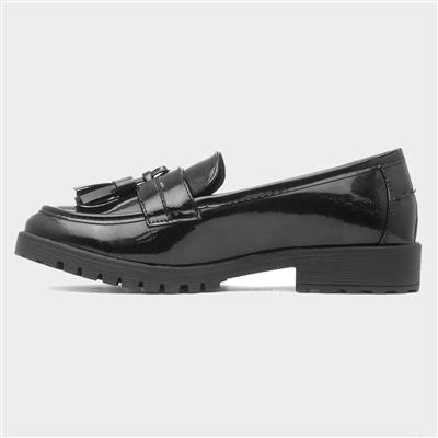Rosie Womens Black Patent Loafer