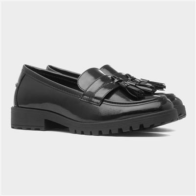 Rosie Womens Black Patent Loafer