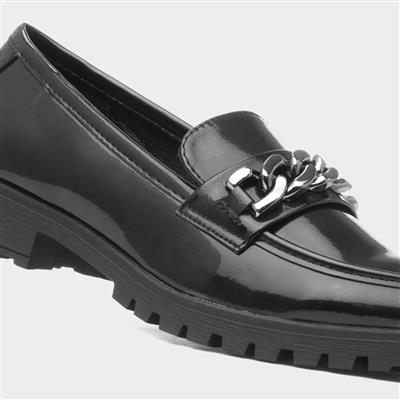 Ruby Womens Black Patent Loafer