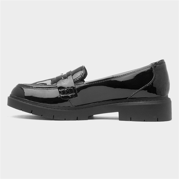 Westlynn Ayla Womens Black Patent Loafer